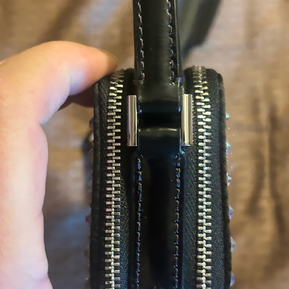 Kate Spade Black and Silver Studded Crossbody micro bag - Picture 9 of 15